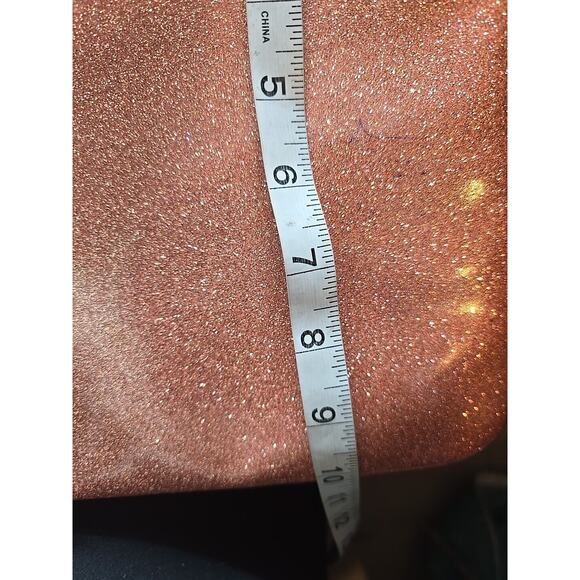 Kate Spade New York Rose Gold Glitter Glimmer Padded Laptop Sleeve 13.5"x10" - Picture 7 of 7